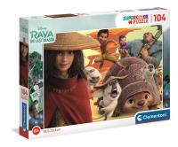 Puzzle 104 super color Raya i ostatni smok 27157. Wydawca: Clementoni. SmakLiter.pl Opakowanie Puzzle 104 super color Raya i ostatni smok 27157