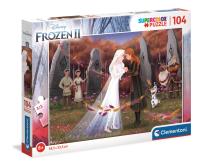 Puzzle 104 Super Kolor Frozen 2. Wydawca: Clementoni. SmakLiter.pl Opakowanie Puzzle 104 Super Kolor Frozen 2