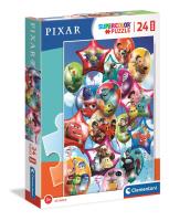 Puzzle 24 maxi super color Pixar Party 24215. Wydawca: Clementoni. SmakLiter.pl Opakowanie Puzzle 24 maxi super color Pixar Party 24215