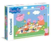 Opakowanie Puzzle 24 maxi super color Świnka Peppa 24028