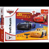 Puzzle 30 Auta przed wyścigiem TREFL. Wydawca: Trefl. SmakLiter.pl Opakowanie Puzzle 30 Auta przed wyścigiem TREFL