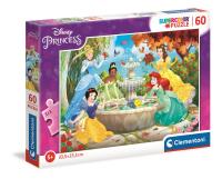 Puzzle 60 super color Księżniczki 26064. Wydawca: Clementoni. SmakLiter.pl Opakowanie Puzzle 60 super color Księżniczki 26064