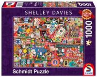 Puzzle PQ 1000 Shelley Davies Gry planszowe retro. Wydawca: Schmidt. SmakLiter.pl Opakowanie Puzzle PQ 1000 Shelley Davies Gry planszowe retro