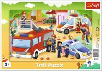 Opakowanie Puzzle ramkowe 15 Pojazdy interwencyjne TREFL