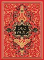 Quo Vadis. Autor: Henryk Sienkiewicz. SmakLiter.pl Okładka książki Quo Vadis