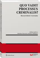 Quo vadit processus criminalis?. Autor: Małolepszy Amadeusz, Olszewski Radosław. SmakLiter.pl Okładka książki Quo vadit processus criminalis?