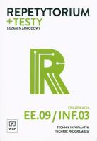 Repetytorium i testy egz. Tech. infor./programista. Autor: Agnieszka Klekot, Tomasz Klekot. SmakLiter.pl Okładka książki Repetytorium i testy egz. Tech. infor./programista