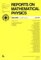 Opakowanie Reports on Mathematical Physics 63/2