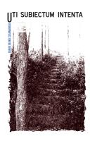 Uti subiectum intenta. Autor: Damir Senko Czarnawski. SmakLiter.pl Okładka książki Uti subiectum intenta