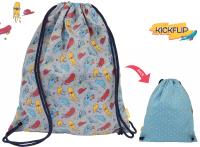 Opakowanie Worek plecak Milan duży MILAN KICKFLIP szaro - niebieski