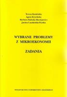 Wybrane problemy z mikroekonomii. Zadania. Autor:   Praca zbiorowa. SmakLiter.pl Okładka książki Wybrane problemy z mikroekonomii. Zadania