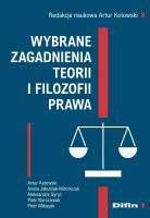 Wybrane zagadnienia teorii i filozofii prawa. Autor: Artur Kotowski. SmakLiter.pl Okładka książki Wybrane zagadnienia teorii i filozofii prawa