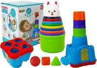 Zamek Zwierząt z Kubeczków, Sorter dla Niemowlaka. Wydawca: Lean Toys. SmakLiter.pl Opakowanie Zamek Zwierząt z Kubeczków, Sorter dla Niemowlaka