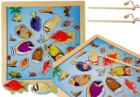 Zestaw do Łowienia Rybek na Magnes Drewniane 27x27 cm. Wydawca: Lean Toys. SmakLiter.pl Opakowanie Zestaw do Łowienia Rybek na Magnes Drewniane 27x27 cm