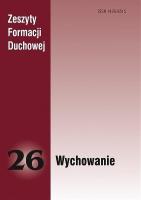Okładka książki Zeszyty Formacji Duchowej nr 26 Wychowanie