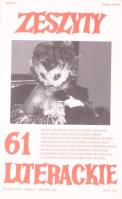Okładka książki Zeszyty literackie 1/1998