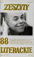 Okładka książki Zeszyty literackie 88 4/2004