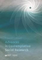 Okładka książki Advances in Contemplative Social Research