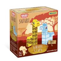Opakowanie Baby Blocks Safari żyrafa i lama 19 elementów