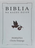 Okładka książki Biblia na każdy dzień. Chrzest srebro TW