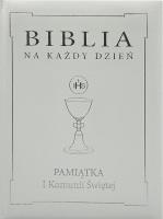 Okładka książki Biblia na każdy dzień. Komunia srebro