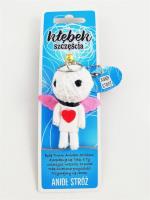 Brelok Kłębek Szczęścia - Anioł Stróż. Wydawca: Jawi. SmakLiter.pl Opakowanie Brelok Kłębek Szczęścia - Anioł Stróż