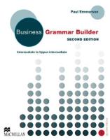 Business Grammar Builder 2nd Edition + CD. Autor: Emmerson Paul. SmakLiter.pl Okładka książki Business Grammar Builder 2nd Edition + CD