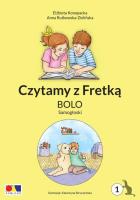 Czytamy z Fretką cz.1 Bolo. Samogłoski. Autor: Elżbieta Konopacka, Anna Rutkowska-Zielińska. SmakLiter.pl Okładka książki Czytamy z Fretką cz.1 Bolo. Samogłoski
