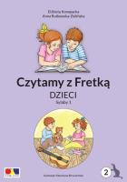 Czytamy z Fretką cz.2 Dzieci. Sylaby 1. Autor: Elżbieta Konopacka, Anna Rutkowska-Zielińska. SmakLiter.pl Okładka książki Czytamy z Fretką cz.2 Dzieci. Sylaby 1