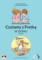 Czytamy z Fretką cz.3 W domu. Sylaby 2. Autor: Elżbieta Konopacka, Anna Rutkowska-Zielińska. SmakLiter.pl Okładka książki Czytamy z Fretką cz.3 W domu. Sylaby 2