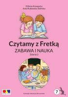 Czytamy z Fretką cz.7 Zabawa i nauka. Zdania 2. Autor: Elżbieta Konopacka, Anna Rutkowska-Zielińska. SmakLiter.pl Okładka książki Czytamy z Fretką cz.7 Zabawa i nauka. Zdania 2