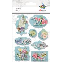 Opakowanie Dekoracje samoprzylepne 3D mix 8szt