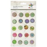 Opakowanie Dekoracje samoprzylepne 3D zalane akrylem 20szt