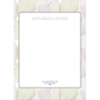 Opakowanie Dyplom okolicznościowy A4/20ark. List gratulacyjny