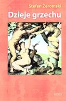 Dzieje grzechu. Autor: Żeromski Stefan. SmakLiter.pl Okładka książki Dzieje grzechu