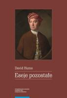 Eseje pozostałe. Autor: Hume David. SmakLiter.pl Okładka książki Eseje pozostałe