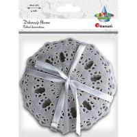 Opakowanie Filcowe podkładki ażurowe szare 4szt