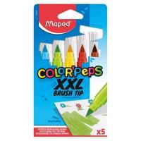 Opakowanie Flamastry Colorpeps Brush Jumbo XXL 5 kolorów