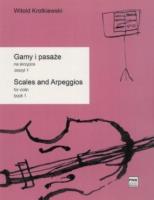 Okładka książki Gamy i pasaże na skrzypce 1