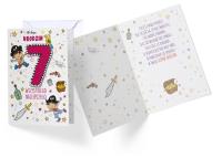 Okładka książki Karnet 7 urodziny chłopca PR-029