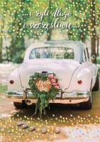 Karnet B5 Q3DV-015 Ślub samochód. Wydawca: Kukartka. SmakLiter.pl Opakowanie Karnet B5 Q3DV-015 Ślub samochód