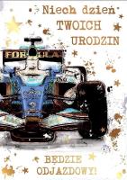 Karnet B5 QDK-090 Urodziny samochód. Wydawca: Kukartka. SmakLiter.pl Opakowanie Karnet B5 QDK-090 Urodziny samochód