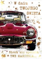 Karnet B5 QDK-091 W dniu Twojego święta (samochód). Wydawca: Kukartka. SmakLiter.pl Opakowanie Karnet B5 QDK-091 W dniu Twojego święta (samochód)