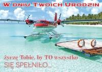 Karnet B6 3DV-154 Urodziny samolot. Wydawca: Kukartka. SmakLiter.pl Opakowanie Karnet B6 3DV-154 Urodziny samolot