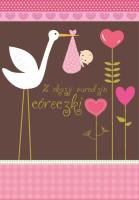 Opakowanie Karnet B6 DK-208 Narodziny dziewczynka