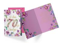 Opakowanie Karnet B6 DK-625 Urodziny 70