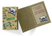 Karnet B6 DK-750 Urodziny samochody. Wydawca: Kukartka. SmakLiter.pl Opakowanie Karnet B6 DK-750 Urodziny samochody