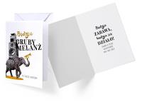 Karnet B6 GS-004 Urodziny słoń, melanż. Wydawca: Kukartka. SmakLiter.pl Opakowanie Karnet B6 GS-004 Urodziny słoń, melanż