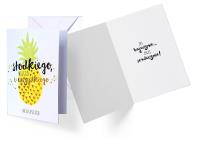 Karnet B6 GS-015 Wszystkiego najlepszego ananas. Wydawca: Kukartka. SmakLiter.pl Opakowanie Karnet B6 GS-015 Wszystkiego najlepszego ananas