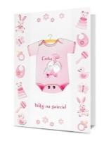 Opakowanie Karnet B6 Narodziny dziewczynka HM-200-1672